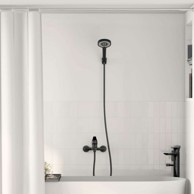 Set tuš glave, G 1/2", crna